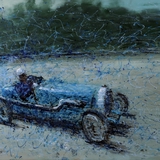 Bugatti painting by Simon Taylor