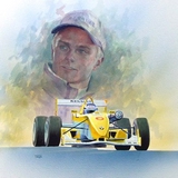 Heikki Kovalainen Formula Renault Champion painting by Simon Taylor