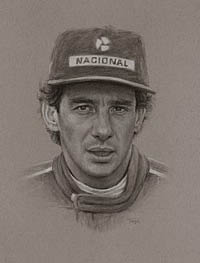 Ayrton Senna by Simon Taylor